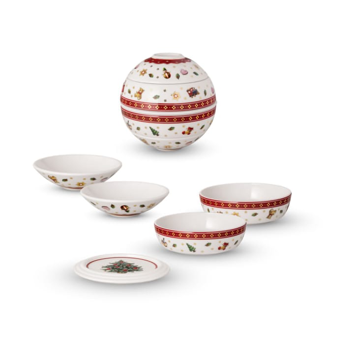 Toy's Delight La petite Boule 5 dele, Hvid-rød Villeroy & Boch