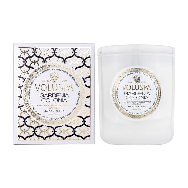 Classic Maison Blanc duftlys 60 timer - Gardenia Colonia - Voluspa