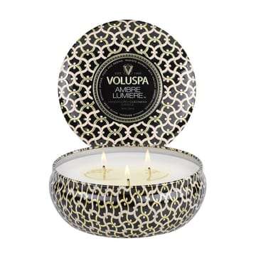 Maison Blanc 3-wick Tin duftlys 40 timer - Ambre Lumiere - Voluspa