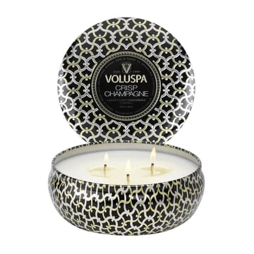 Maison Blanc 3-wick Tin duftlys 40 timer - Crisp Champagne - Voluspa