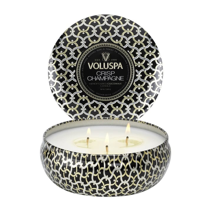 Maison Blanc 3-wick Tin duftlys 40 timer, Crisp Champagne Voluspa