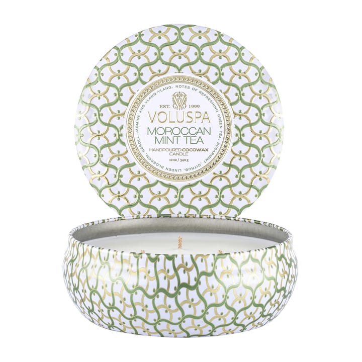 Maison Blanc 3-wick Tin duftlys 40 timer - Moroccan Mint Tea - Voluspa