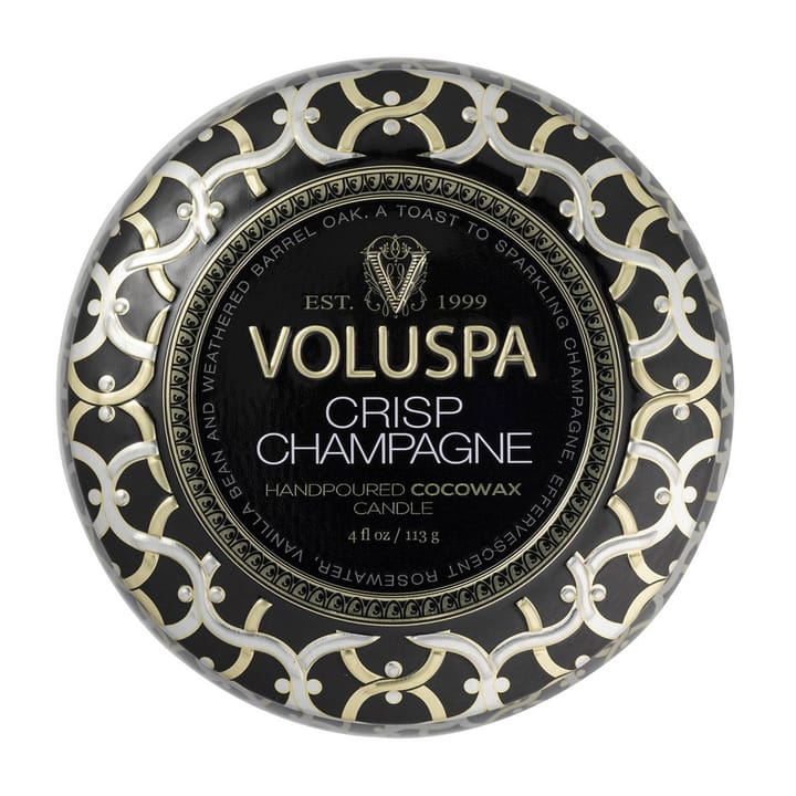 Maison Noir Mini Tin duftlys timer, Crisp Champagne Voluspa