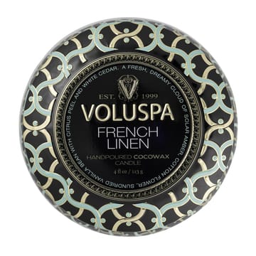 Maison Noir Mini Tin duftlys timer - French Linen - Voluspa