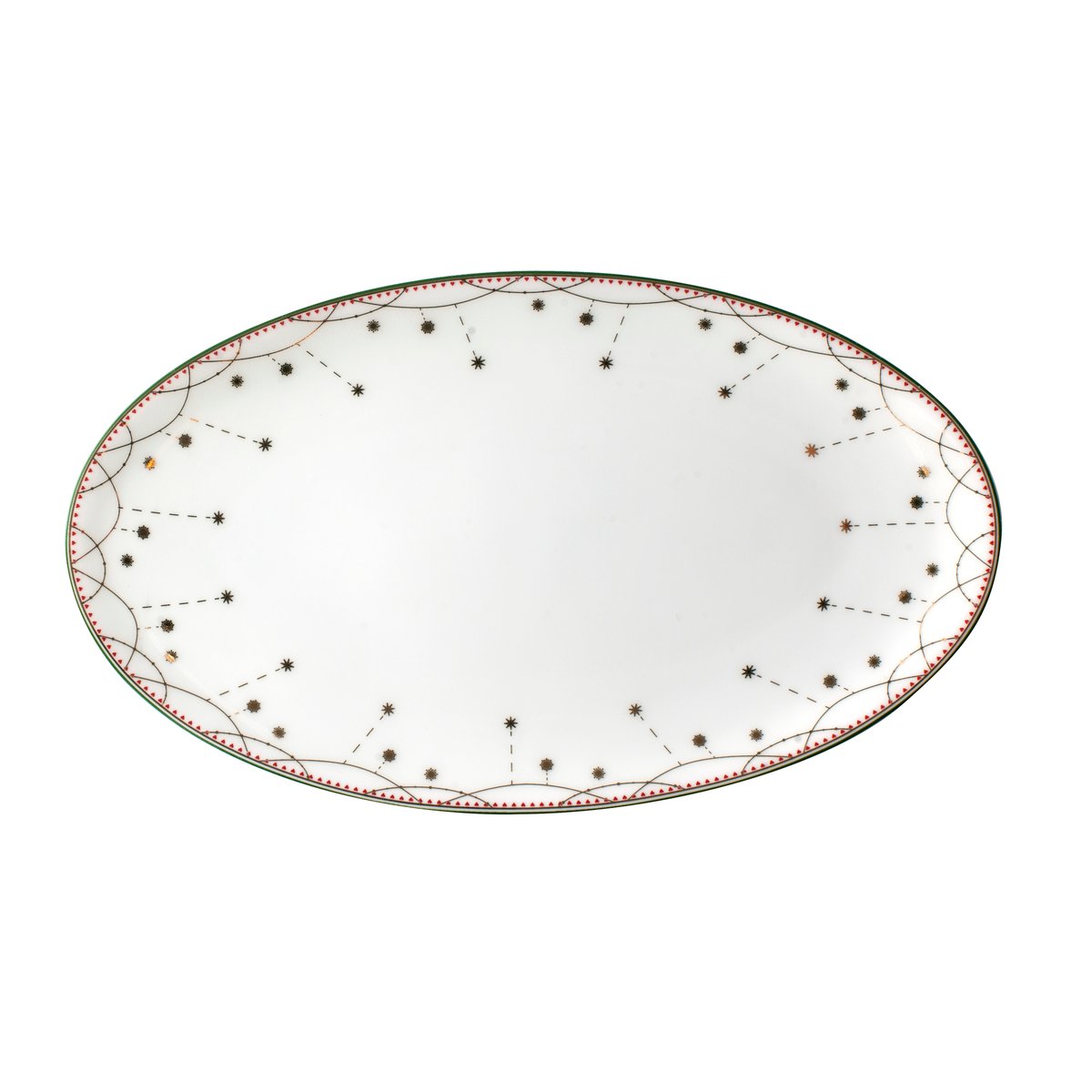 Wik & Walsøe Julemorgen serveringsfad oval 20 cm