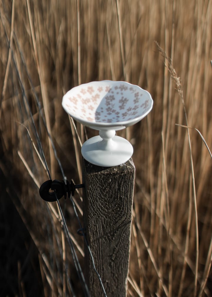 Slåpeblom skål på fod Ø12 cm, Rosa Wik & Walsøe