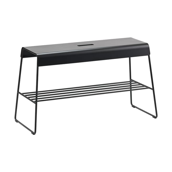 A-bench outdoor bænk med hylde 45 cm - Black - Zone Denmark